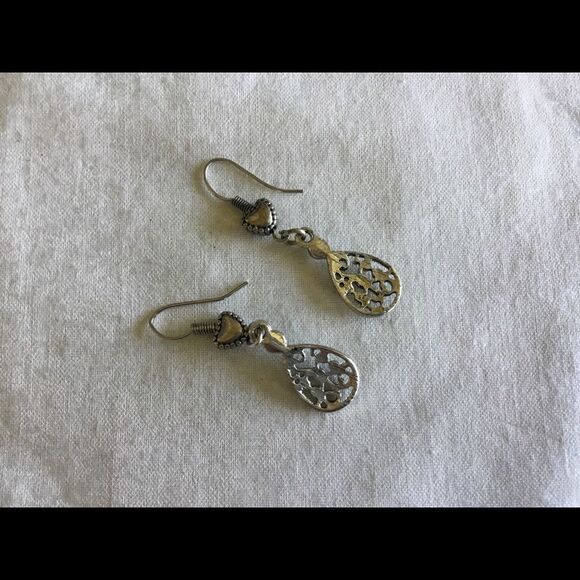 $8 ea or 3/$15 Silvertone Heart & Drop Earrings - Picture 5 of 7